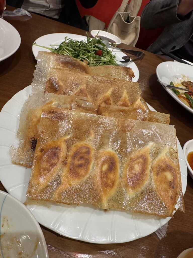 打ち上げの餃子